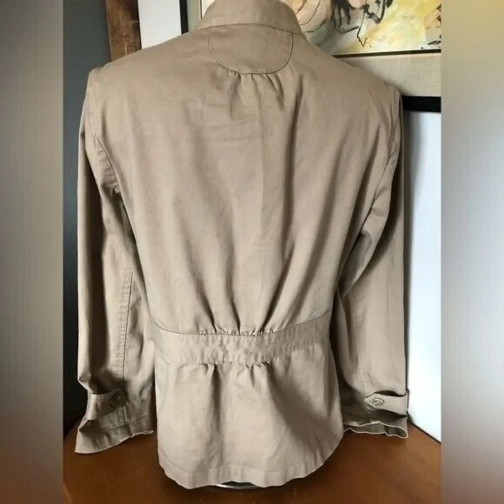 Christopher & Banks Women's Medium Tan Khaki‎ Button-down Jacket